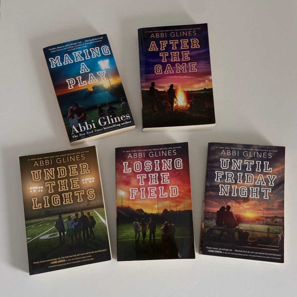 5 books from the Field Party Series by Abbi Glines